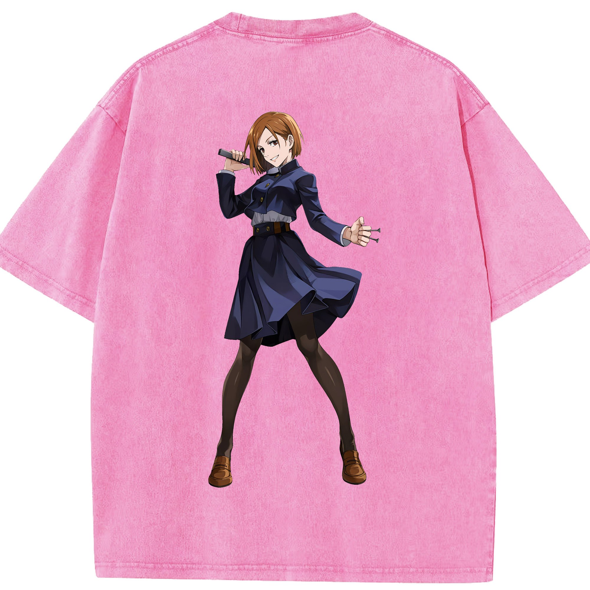 （画像用） 呪術廻戦 Jujutsu Kaisen 綿100% ヴィンテージ風 半袖Tシャツ（背面プリント）